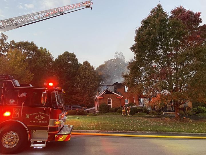 Signal Mountain Fire Department Responds to House Fire Sunday Morning